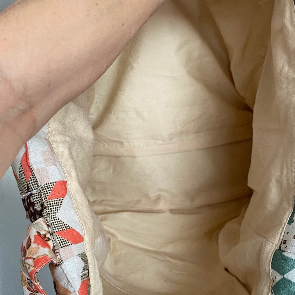 Quilted Patchwork Tote Bag Universal Thread Like … - image 3